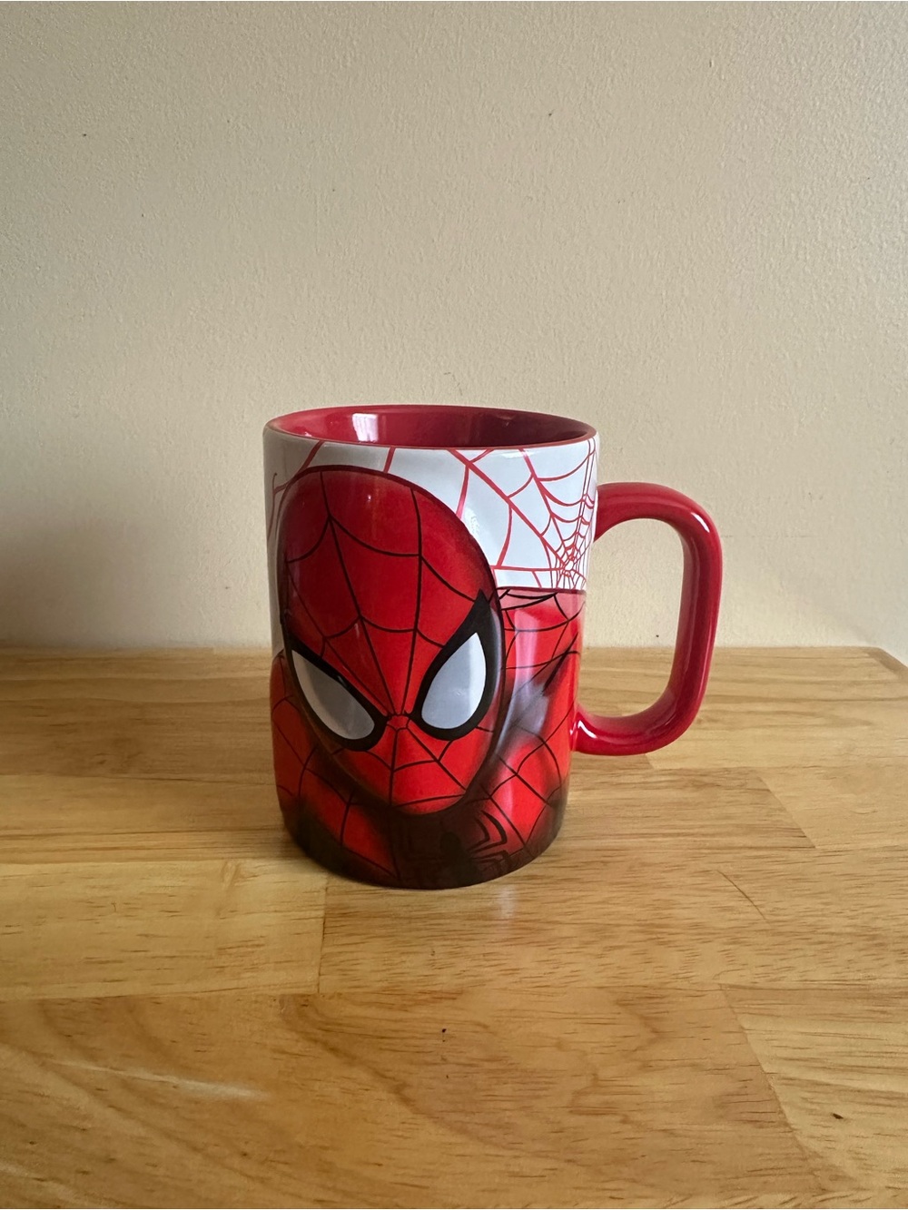Marvel Spider-Man Red and White Ceramic Mug